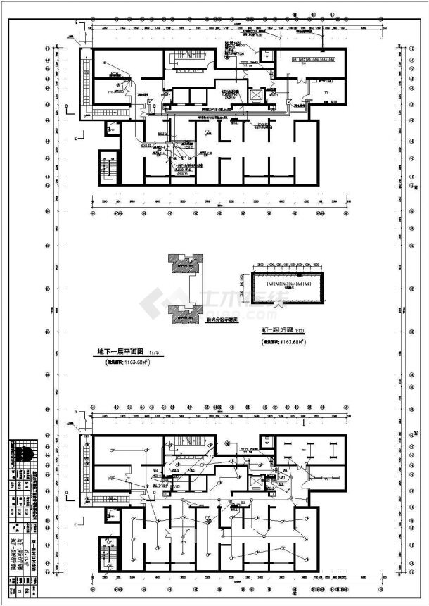 一栋三十三层的商住楼电气设计施工图-图二