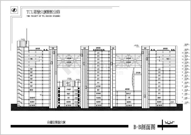 某地区TCL研发大厦建筑设计方案图-图二
