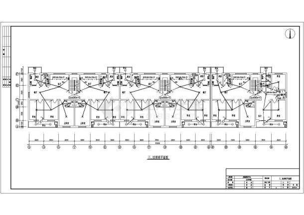 某地区老年住宅楼全套电气施工CAD图-图一