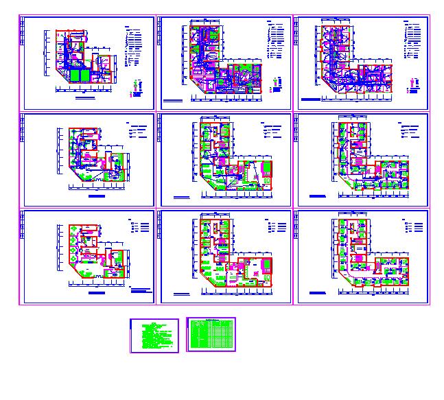 浴场全套电气设计施工CAD图方案_图1