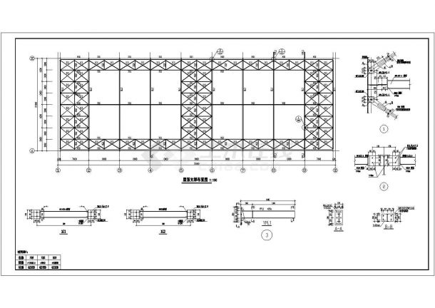 24MX72M厂房钢结构全套施工图-图二