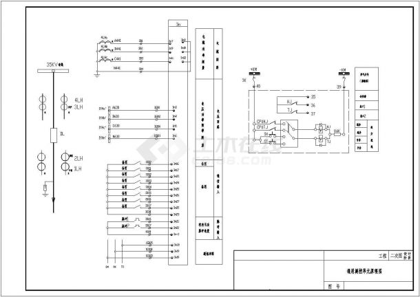 某地通用测控单元电气原理图（节点详细）-图一