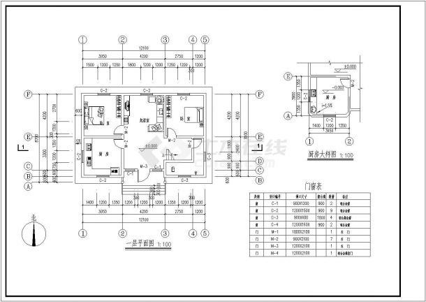 某市110 m2新农村建设住宅设计方案图-图二