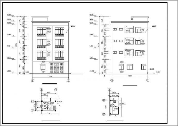 某市111.18 m2新农村建设住宅设计方案图_图1