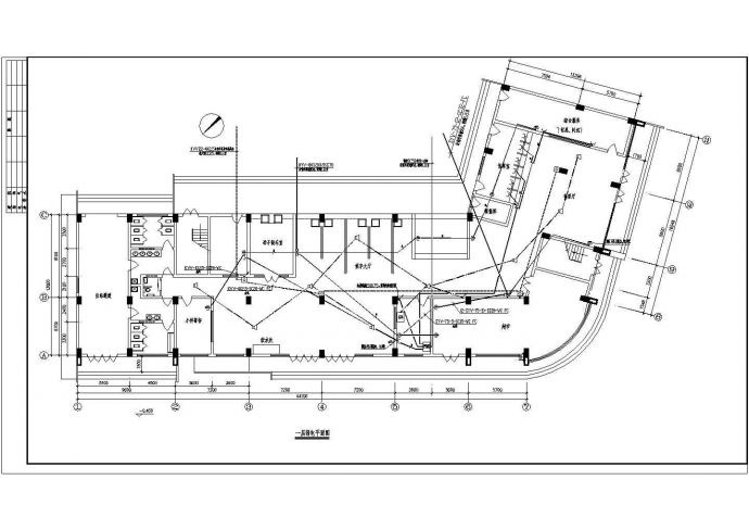 某地区客运站照明电气设计CAD图_图1