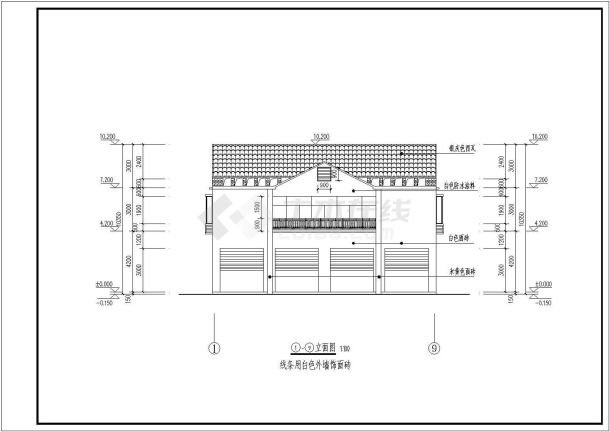 某地4层框架结构商住楼建筑结构施工图-图一