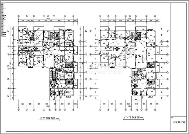 某地十三层综合楼电气施工全套图纸-图二
