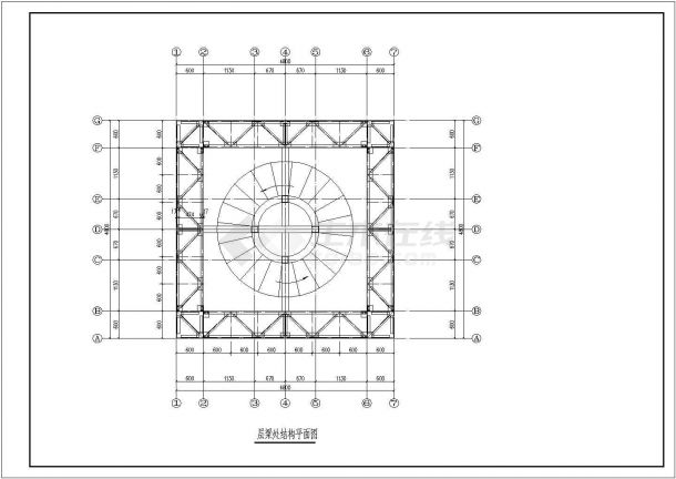 某地26米高（8层）钢框架结构施工图-图二