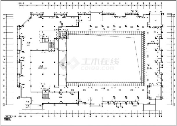 小区住宅楼建筑设计及施工方案全套CAD平面图-图二