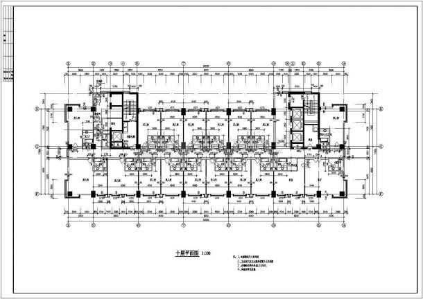 酒店建筑设计方案及施工全套CAD平面图纸-图二