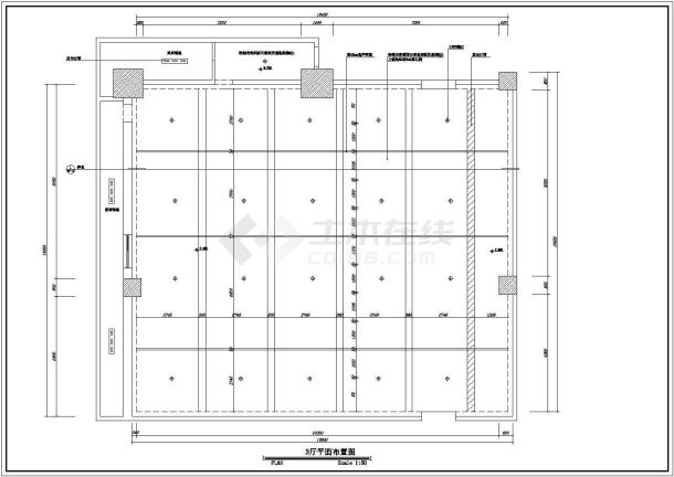 保利国际电影院建筑设计方案全套CAD平面图-图二