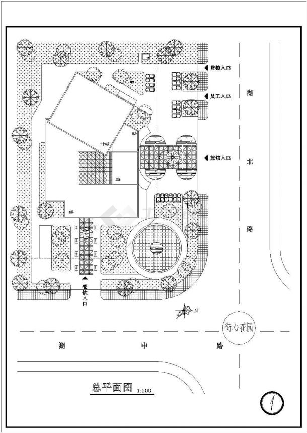 宾馆建筑设计方案及施工全套CAD详图-图一
