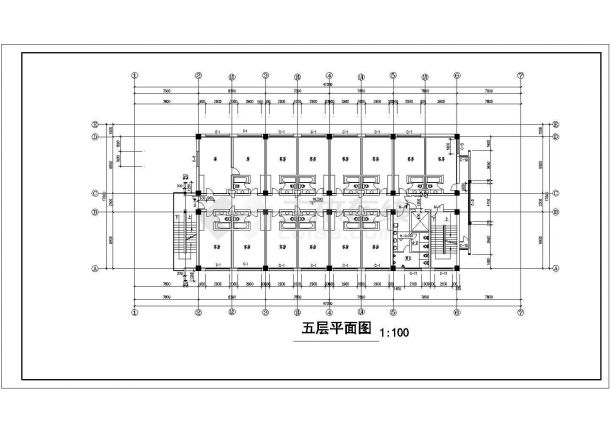 宾馆商住楼建筑设计方案全套CAD图纸-图二