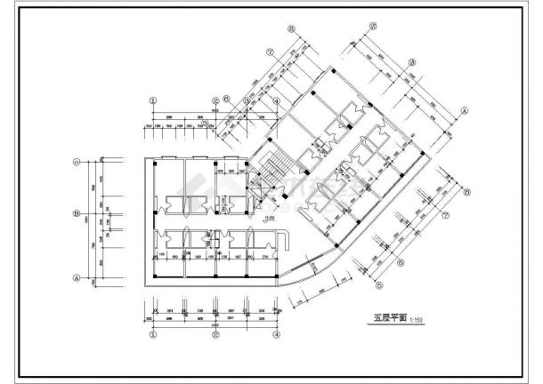 城市酒店建筑设计方案及施工全套CAD图纸-图一