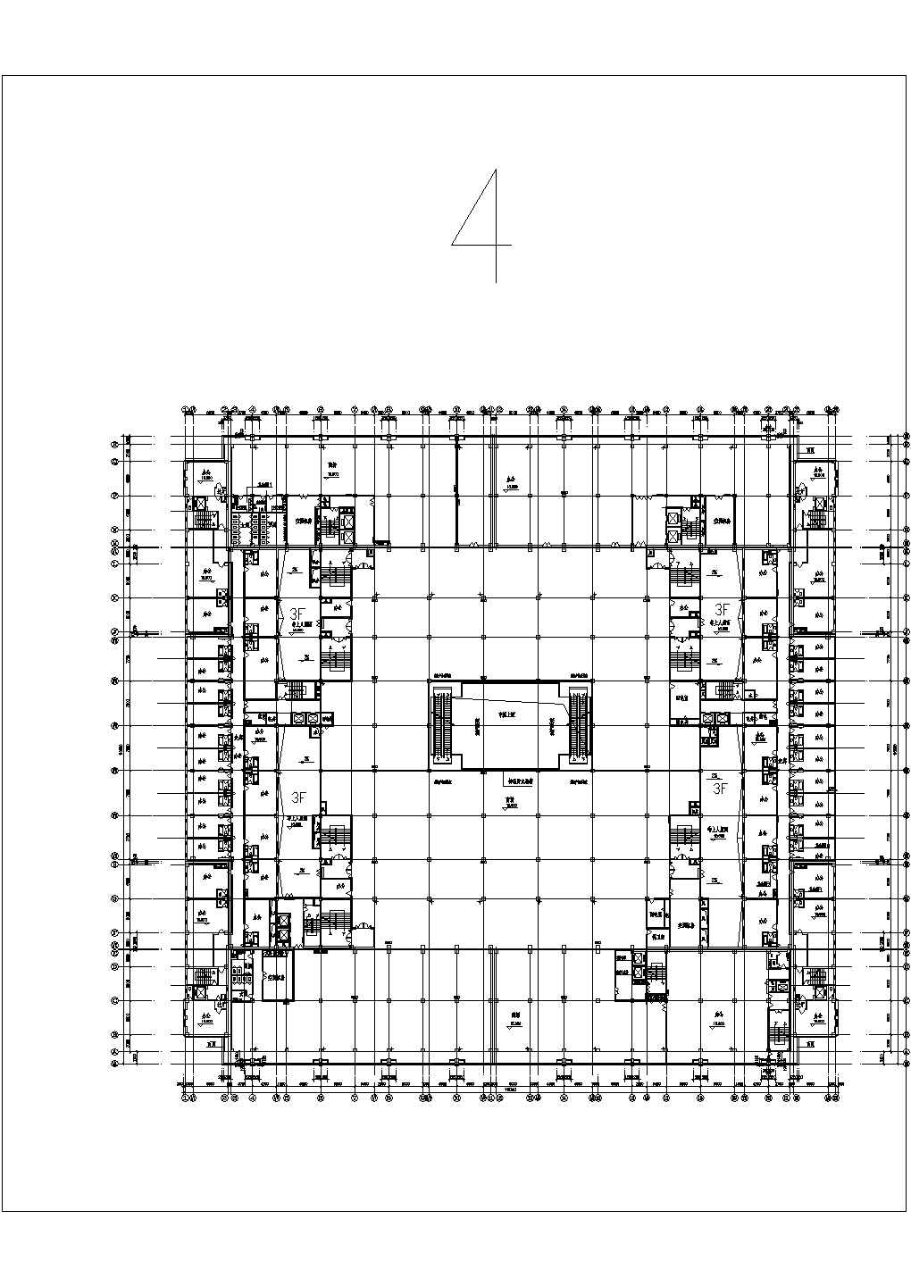 大型超市图建筑设计方案及施工全套CAD图纸