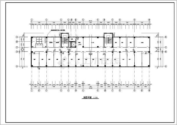 某办公楼建筑设计方案及施工全套CAD图纸-图二