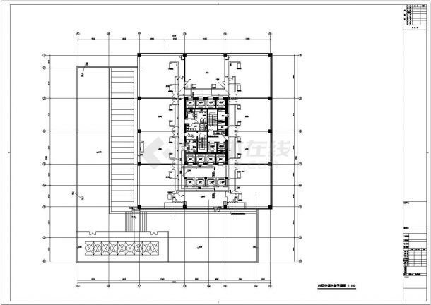 杭州某大厦空调cad详细施工设计图-图二