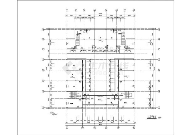 某地区仿古建筑设计方案施工CAD图-图二
