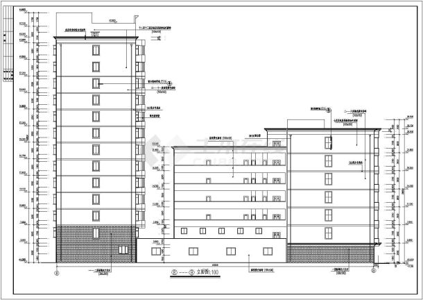 某地区金江大酒楼建筑设计CAD全套施工图-图二