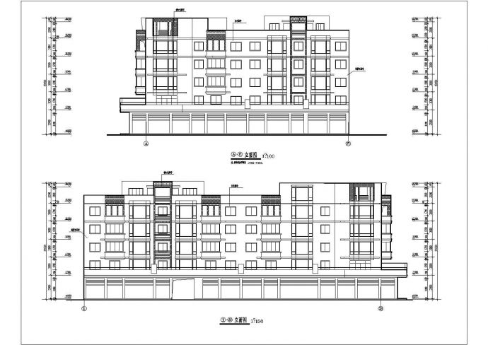 某地区经典型住宅楼建筑设计CAD施工图纸_图1
