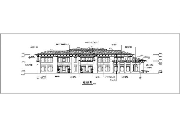 杭州某区精品设计幼儿园建筑设计CAD施工图-图一
