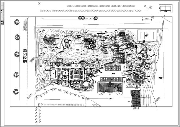 某高级公寓总体cad规划设计平面图-图一