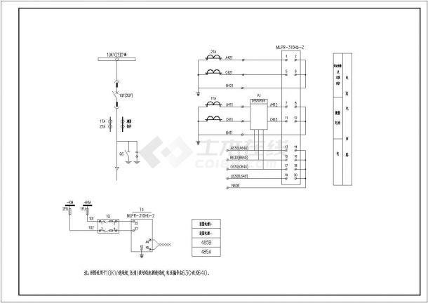 电站电气设计全套cad施工图方案-图二