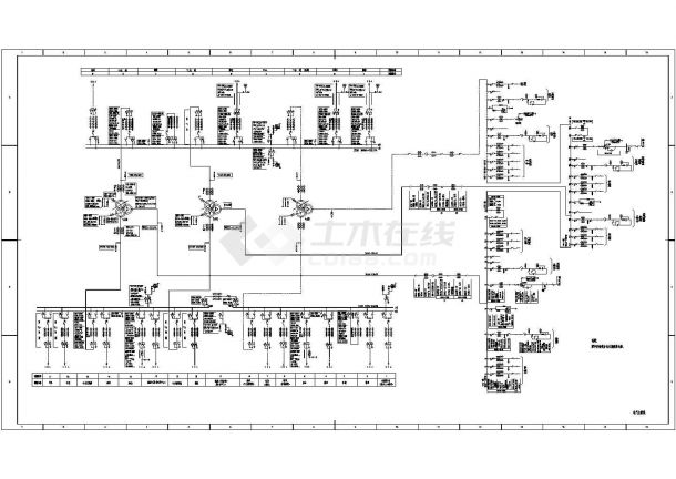 电站全套电气设计施工CAD图纸方案-图一