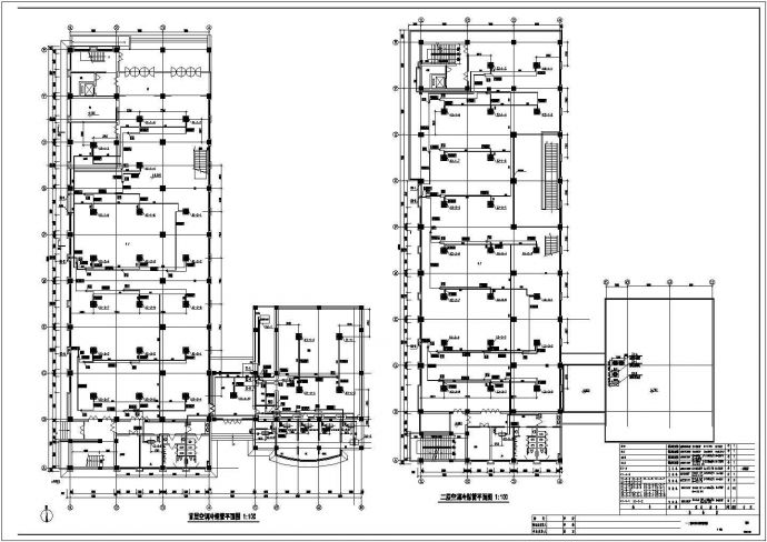 某科技大学科技楼多联机系统设计cad施工图_图1