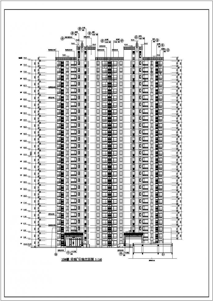 某地31层剪力墙结构塔式商住楼建筑设计施工图纸_图1