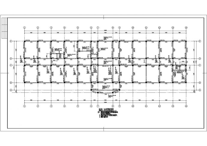 某地区五层框架结构办公楼结构施工图_图1