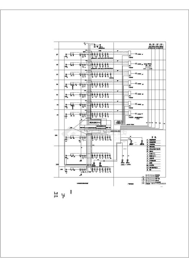 高层建筑电气cad施工平面图纸全套方案-图一