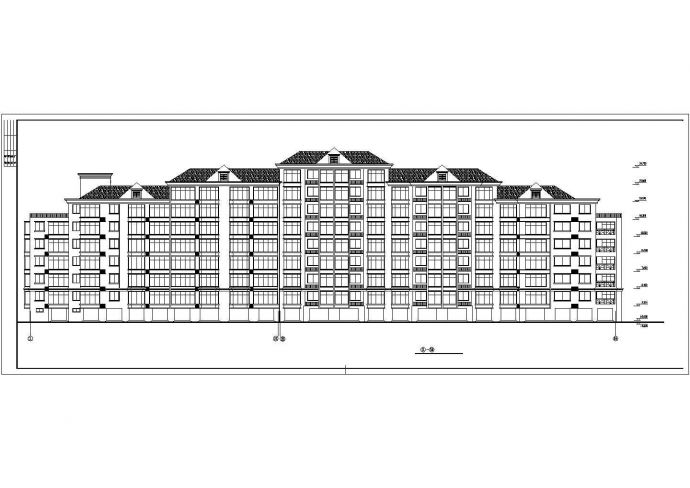 某地6层砖混结构住宅楼建筑方案设计图_图1