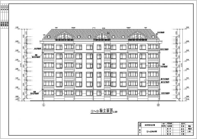 某地7层砌体结构住宅建筑及结构施工图_图1