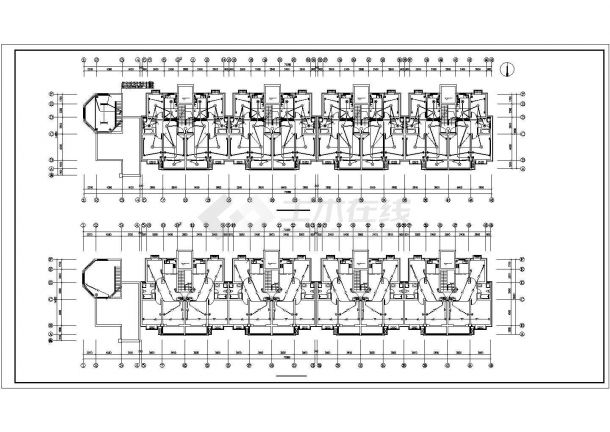 某地小区住宅楼电气设计cad施工图-图二