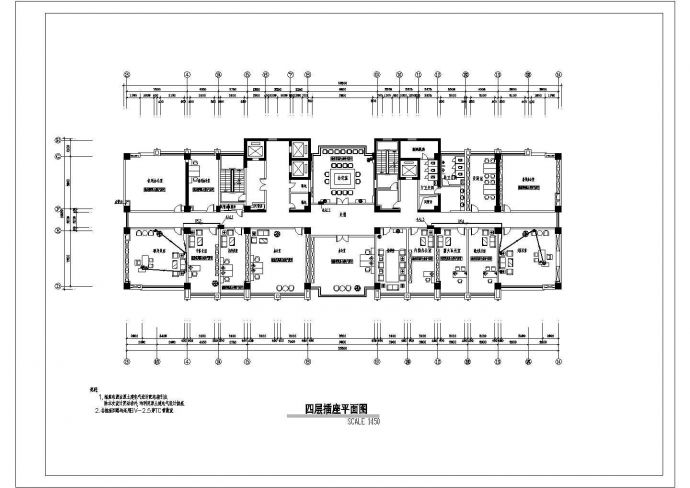 十二层办公楼全套电气设计施工CAD图_图1