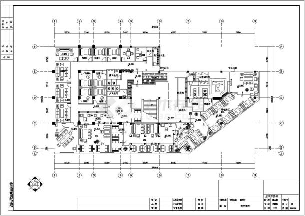 某地西式咖啡厅室内装修设计施工图-图一