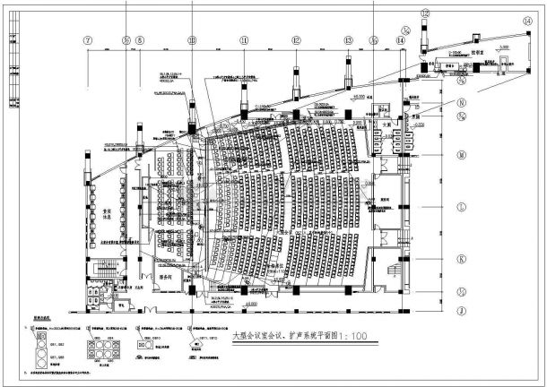 市办公综合楼全套电气设计施工CAD图-图一