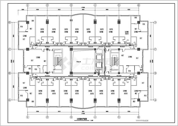 某十八层综合楼电气设计CAD施工图-图一