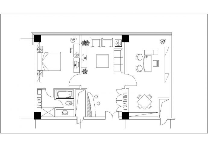 行政办公楼建筑设计方案全套CAD图纸_图1