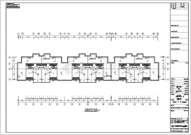 某小区六层住宅楼电气施工全套图纸-图一