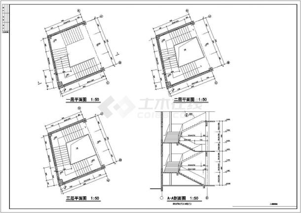 龙归商贸城施工及设计方案全套CAD图纸-图一