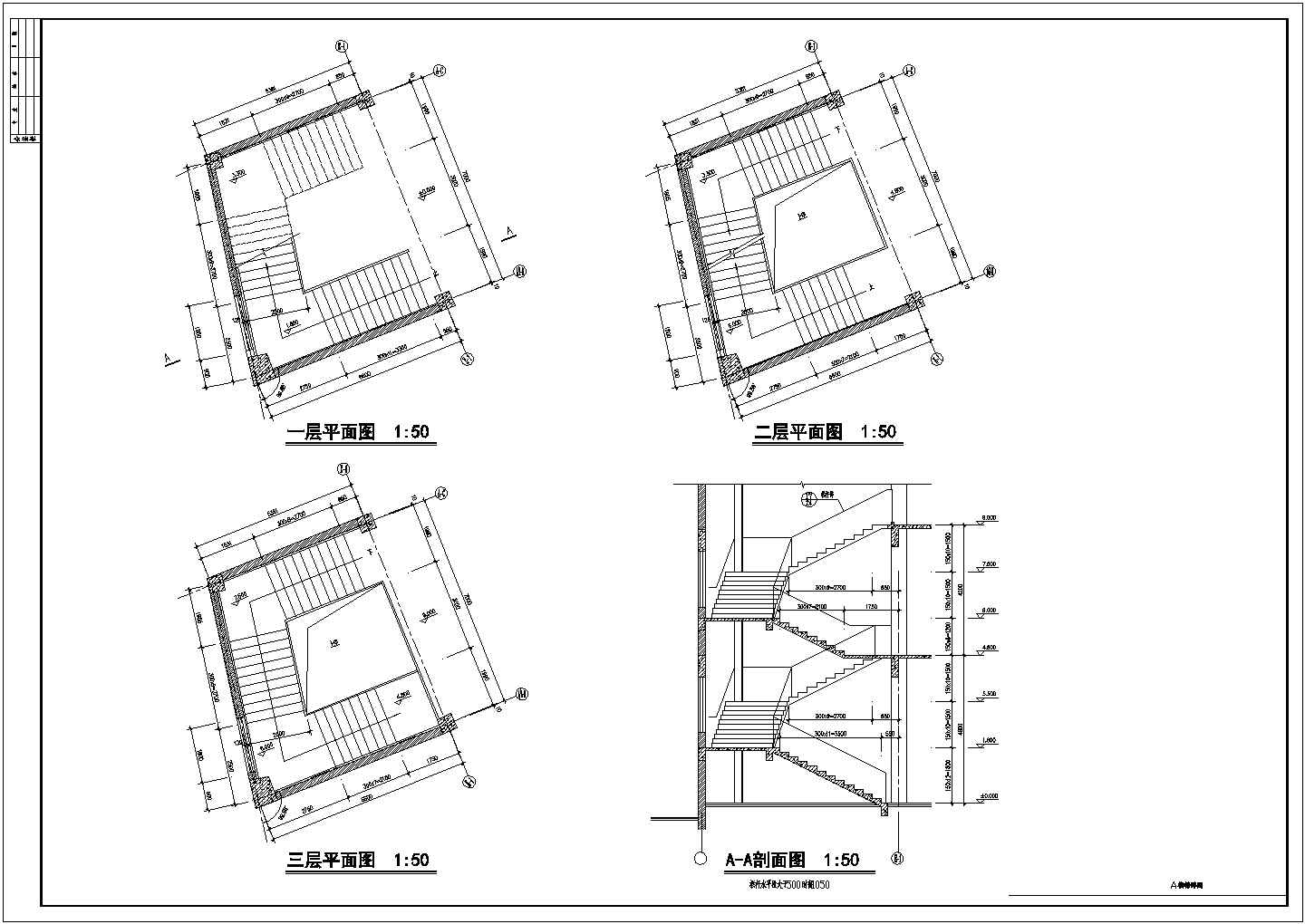 龙归商贸城施工及设计方案全套CAD图纸