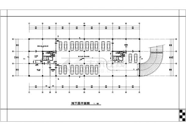 名士商住楼建筑设计方案全套CAD图纸-图一