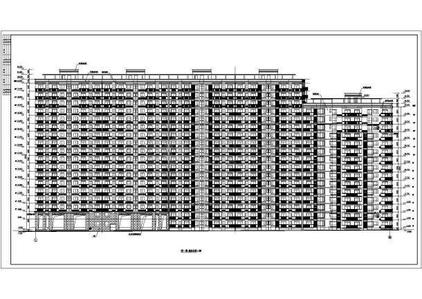 某地区某18层住宅楼建筑设计施工图-图一