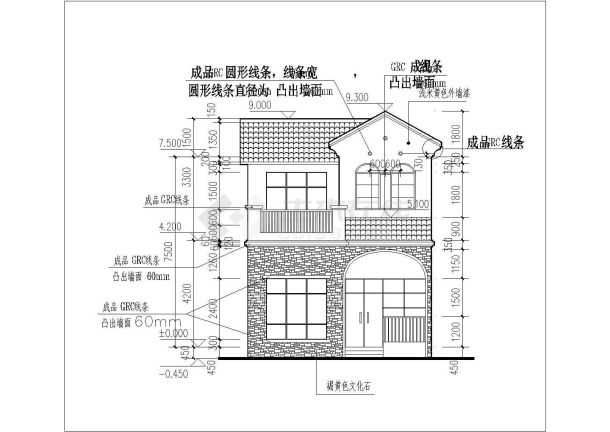 某地区新农村建房建筑设计施工图纸-图一