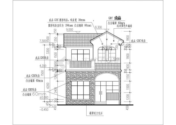 某地区新农村建房建筑设计施工图纸-图二