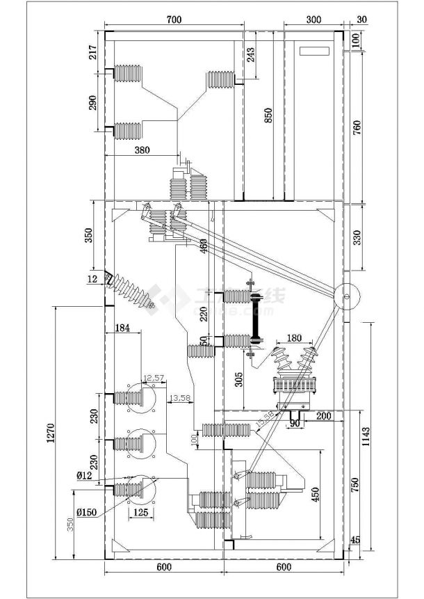 xgn2接线电气原理图纸（共4张）-图一