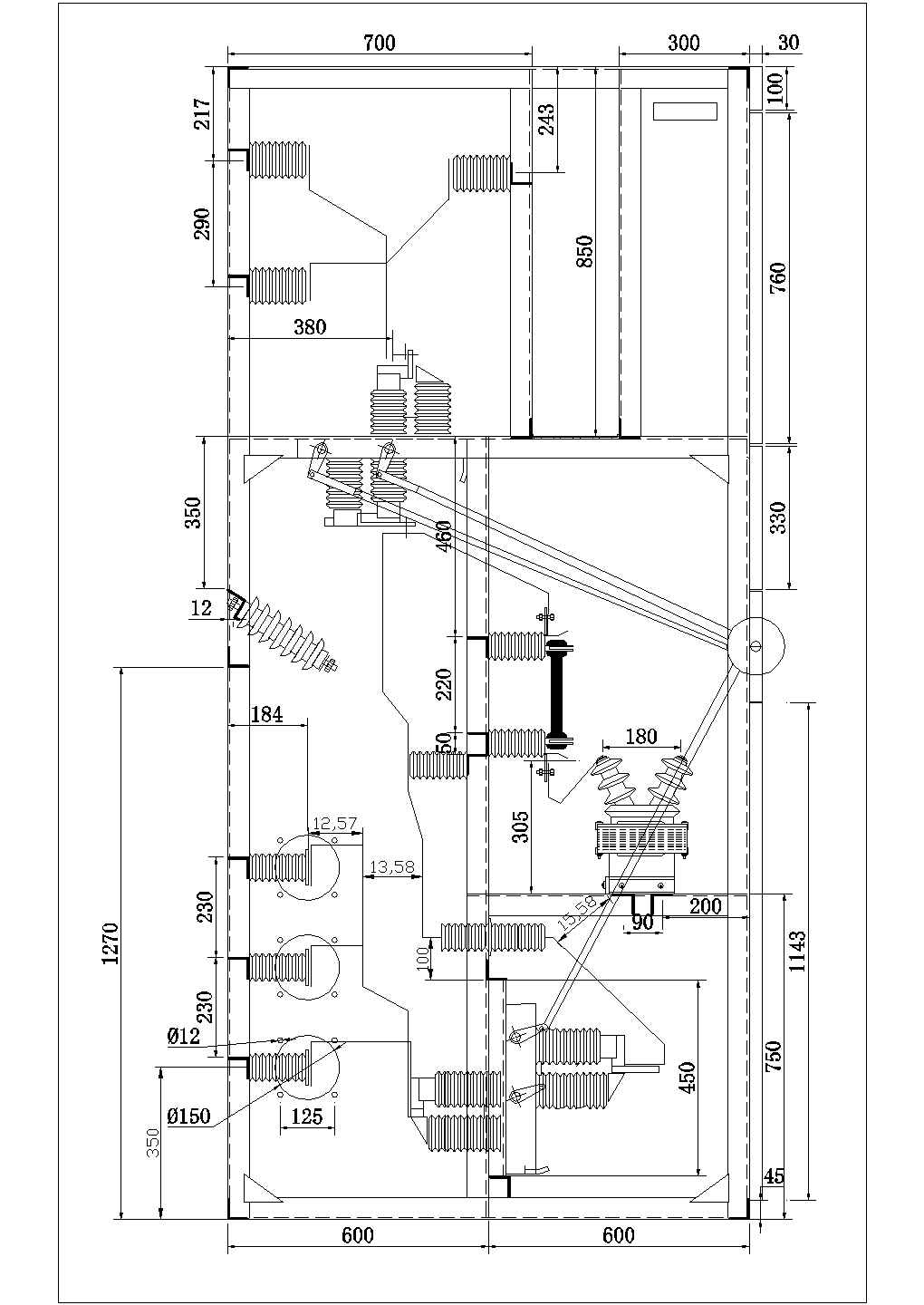 xgn2接线电气原理图纸（共4张）