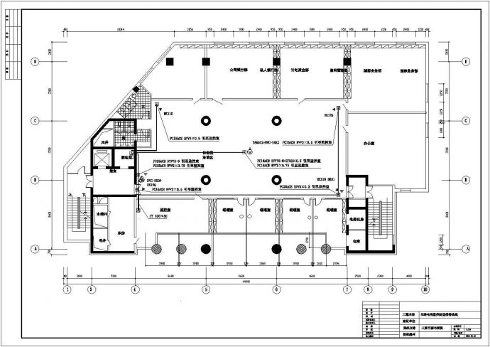 某建筑监控系统布线电气设计cad图_图1